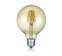 LAMPADINA LED WIRE GLOBO AMBRA INTESITA' REGOLABILE CON INTERRUTTORE 8W, 806LUMEN, 2.700K D.12,5CM H. 17,3CM