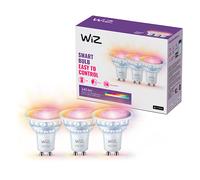 WiZ GU10 Smart LED Glass Bulb - 50W, stile classico con 16 milioni di colori + sfumature di bianco, Wi-Fi/Bluetooth, controllo vocale/App, funziona con Google Home, Alexa e HomeKit