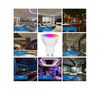 Lampadina LED Zigbee 3.0 GU10 per Alexa, e ConBee, 5W (50W) RGBCW Dimmerabile, Faretto Funzionante