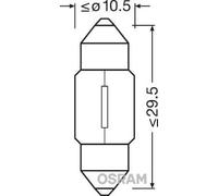 OSRAM ORIGINAL FESTOON - 10W - 12V - 31mm - Lampadina extra