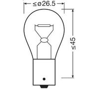 Lampadina, Luce retromarcia OSRAM 7507ULT-2BL per MG MG ZT 2 2002-2003