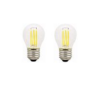 Lampadina luminosa a LED 12V E27, lampadina a incandescenza 40W equivalente, bianco caldo 2700K, 4W 24V 36V Edison Screw ES lampadina leggera, Safe Low Voltage AC/DC 12-36V Pack Of 2 WELSUN