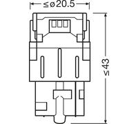 Lampadina OSRAM 7505DWP-2BL