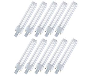 Lampadina Osram DULUX S 11W/840 2pin LUCE BIANCA 4000K L. tot. 23cm. conf. 10 pz [EEK: G]