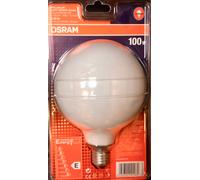 Lampadina OSRAM Globe Bellalux Soft White Opal G120 100W E27 1230 Lumen Chiara