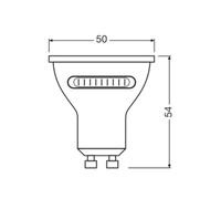 OSRAM Lampada LED LED SPOT PAR16 55 con riflettore, GU10, 4.2W, 400lm, 2700K-6500K, scelta tra tre tonalità di luce bianco caldo, freddo, luce diurna, basso consumo energetico, lunga durata