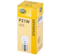 Hella Lampadina HEL8GA 002 073-061 6 V 21 W P21W alogena per luci targa – 10 pezzi