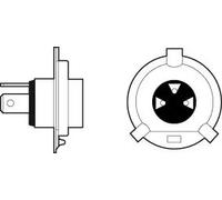 Lampadina P43t-38 H4 032513 VALEO per FIAT DACIA ALFA ROMEO CITROËN HONDA MAZDA