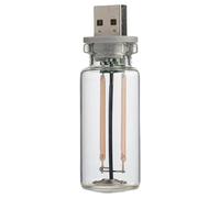 Lampadina per auto - Lampada per interni LED USB | Lampada da fulmine ambientale per auto anni '90 | Lampada LED USB dal design vintage | Luce d'atmosfera USB per auto, design b