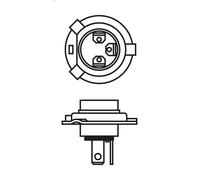 Lampadina per BOSCH 1 987 301 109 per SAAB 90 2 1984-1987