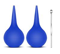 Lampadina per Siringa Auricolare,Lampadina per Lavaggio Dell'orecchio,Kit Pulisci Orecchie da 60ML,Lampadina della Siringa per L'orecchio in Gomma,Riutilizzabile