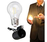 Lampadina per trucchi, oggetto di illusione di controllo magnetico trasparente con design antigoccia per spettacoli di magia, spettacoli comici, intrattenimento interattivo | Novità accessorio scenico