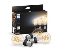 Philips Hue White Ambiance, Lampadina Smart Filamento, Luce Bianca da Calda a Fredda, E27, 7W, Dimmerabile, Bluetooth