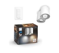 Philips Hue Pillar, Faretto Smart LED, 2 luci, Bianco