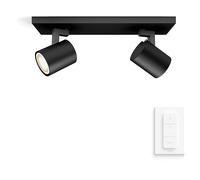 Philips Hue Runner White Ambiance, Faretto smart, 2 luci, Nero