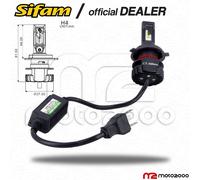 LAMPADINA PROIETTORE H4 LED + ALIMENTATORE 16W 220 LUMENS UNIVERSALE MOTO AUTO