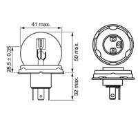 Lampadina R2 (Bilux) 1 987 302 421 BOSCH