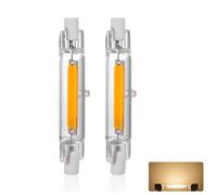 Lampadina R7S LED 78mm Dimmerabile, Lampada LED R7S 78mm 15 Watt Sostituisce Alogena J78 150 Watt, Bianco Caldo 2700K 1500LM, Senza Sfarfallio, 360° Luce R7S COB LED Lineare Proiettore, 2 Pezzi