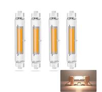 Lampadina R7S LED 78mm Dimmerabile,Lampadina 20W R7s 78mm Led Equivalenti a 200W Lampada Alogena,Lampada R7s LED Lamp Bianca Naturale 4500K,Illuminazione Fascio 360°,2000LM Nessun Sfarfallio,4 Pezzi