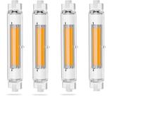 Lampadina R7S LED 78mm Dimmerabile,Lampadina 20W R7s 78mm Led Equivalenti a 200W Lampada Alogena,Lampada R7SLED Lamp Bianco Caldo 3000K,Illuminazione Fascio 360°,2000LM Nessun Sfarfallio,4 Pezzi