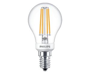 Lampadina Sfera filamento Led Philips 5W attacco E14 2700K PHILEDLUS40E14D