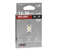 Lampadina Siluro LED Auto 12V SV8.5-8 Canbus 12,5x36mm Bianco 6500K Luce Bianca