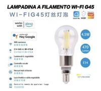 Lampadina Smart LED Filamento Sfera G45 4.5W E14 WiFi CCT 2700K-6500K 470 Lumen