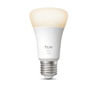 Philips Hue Lampada Smart LED A60, luce bianca calda 2.700 K, E27 Base, 9,5 W, 1.100 lumen, intensità regolabile, compatibile con Alexa, Google Assistant e Apple Home, conf. da 1