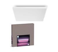 Philips Hue Datura, Pannello da soffitto Smart LED (quadrato 60 x 60 cm), Luce Bianca e Colorata, Compatibile con Bluetooth, Controllo vocale con Alexa, Apple Home e Google Assistant