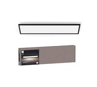 Philips Hue White Ambiance, Pannello Smart Aurelle, Rettagolare, luce bianca da calda a fredda, 120x30cm, nero, Compatibile Bluetooth, Controllo Vocale con Alexa, Google Assistant e Apple Homekit