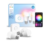 LAMPADINA SMART PHILIPS HUE Essencial Kit 3x E27 + Bridge 3 lampadine, Hue Bridge, 806 lumen, 2200-6500 K