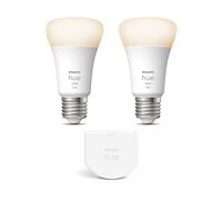 LAMPADINA SMART PHILIPS HUE Kit di espansione White E27 2 lampadine, WiFi, Bluetooth, comp. Alexa, Google