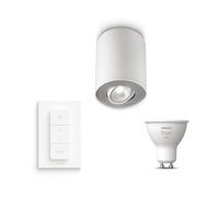 LAMPADINA SMART PHILIPS HUE Pillar Bluetooth, comp. Alexa, Google e Siri, 710 lumen, 2700K