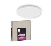 Philips Hue White and Color Ambiance Surimu, Plafoniera Smart Rotonda, Luce Bianca o Colorata, Dimmerabile, 40W, Bianco