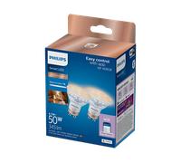 LAMPADINA SMART PHILIPS WFB 50W GU10 VETRO 1, Wi-Fi, comp. Alexa, Dimmerabile, 345 lumen, 2700-6500 K