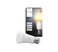 Philips Hue Lampada Smart LED A60, white amb., E27 Base, 8,1 W, spettro compl. 1.200 K-20.000 K, 1.100 lumen, int. regolabile, compatibile Alexa, Google Assistant e Apple Home, conf. da 1