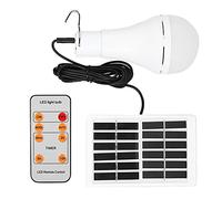 Lampadina Solare Intelligente a LED 9W Lampadina di Emergenza a Luce Bianca Positiva per Uso in Tenda da Giardino da Campeggio All'aperto