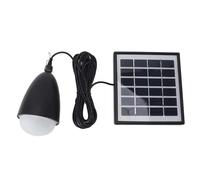 Lampadina Solare, Luce da Campeggio Portatile Ricaricabile da 600 Lm con Pannello Solare, Luce di Emergenza Esterna Impermeabile per Campeggio All'aperto, Escursionismo, Pollaio