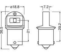 OSRAM LEDriving SL - R5W Huvudsakligen för signal-/blinkerstillämpningar - 2-PACK