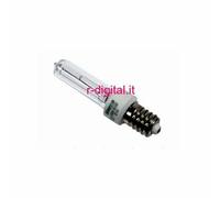 LAMPADINA TUBOLARE JD E14 130W ALOGENA BISPINA GINYUS BASSO CONSUMO TRASPARENTE