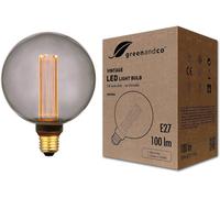 Lampadina Vintage Edison LED | E27 G125 | Grigio | 4W 100Lm | 1800K Luce Extra C