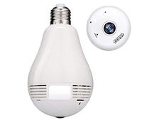 LAMPADINA WIFI TELECAMERA MICROSPIA VIDEOCAMERA CAMERA NASCOSTA V380 PANORAMICA CW204 (MICRO SD NON INCLUSA)