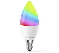 Lampadina WLAN E14, 4,9W, materia, candela, RVBB, intensità variabile