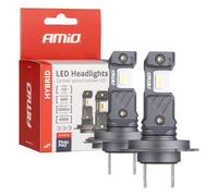 Coppia Lampade a LED H7 - H18, 6000K , 5600 lumen, Canbus 60W - AMIO