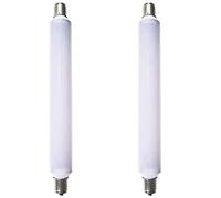 Lampadine a LED S15s da 4 W, 221 mm, bianco caldo, 3000 K, 40 W, S15s, ricambio per lampada tubolare T25, lampadina a tubo S15, 221 mm, per luce da barba da bagno (non dimmerabile, confezione da 2