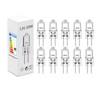 Lampadine Alogene G4 （10 pezzi）12V 20W 2800K Luce bianca calda dimmerabile lampadina alogena Per la sostituzione di lampadari di cristallo, luci di segnalazione, illuminazione della cucina, ecc.