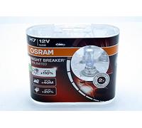 Lampadine alogene H7 Px26d Osram Night Breaker Unlimited, 55 W, opache, luminosità +110%, distanza +40 m, colore bianco +20%, fatte in Germania