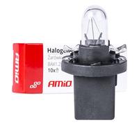 Lampadine alogene T5 B8.5D 12V BAX1.2W (10 pz.) - AMIO-03371