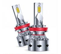 Lampadine dei fari, per Citroen C-Zero Hatchback 2009-2020 6000K 12V 36 stoppini LED 400% di luminosità Penetrazione migliorata Raffreddamento Intelligente,H9