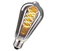 Lampadine E27 Vintage 4W Dimmerabile luce calda ST64 - Grigio, 1 pezzi | Lampadina LED E27 Vetro Ambrato filamento LED Retro Decorativo per la nostalgia e l'illuminazione retrò in casa Café Bar